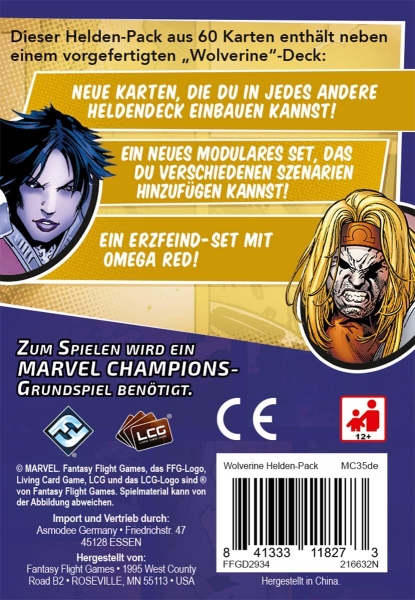 Marvel Champions: Das Kartenspiel - Wolverine • Erweiterung DE